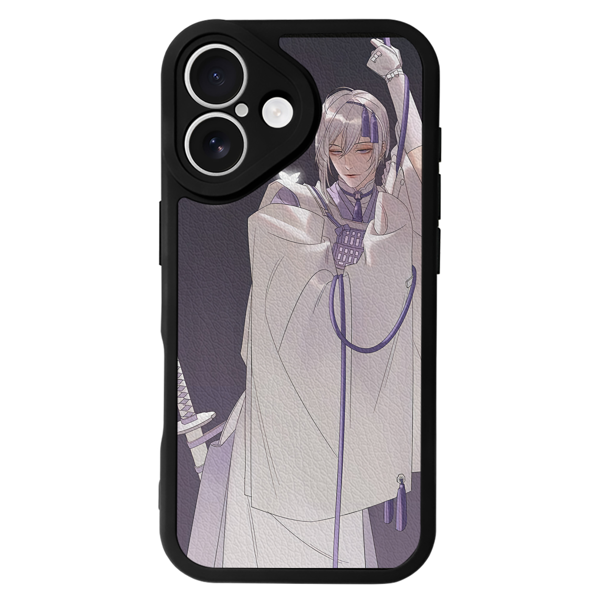 （画像用） 刀剣乱舞 Touken Ranbu 【iPhone 16シリーズ対応】シリコンスマホケース（レザー調） 材質：シリコン